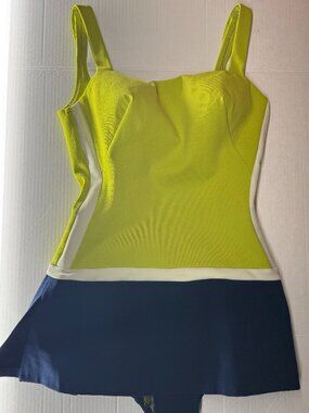 VINTAGE 1960'S ROSE MARIE REID SWIMSUIT WITH SKIRT DETAIL